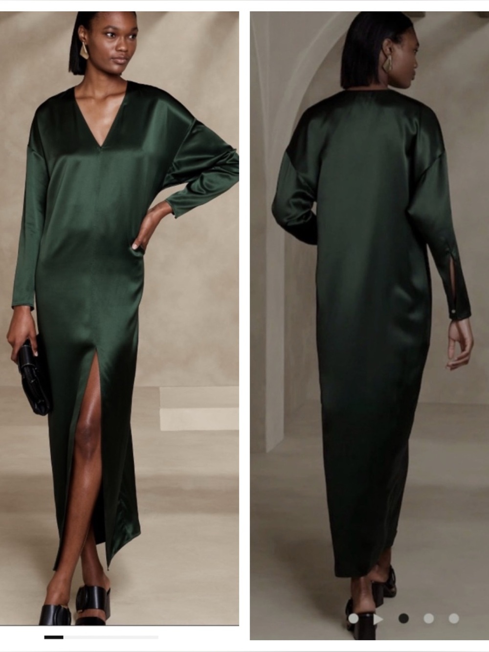 Silk! BANANA REPUBLIC Dona Silk Maxi Dress